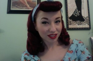 Ta-da pinup perfect hair! 