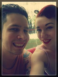 My beautiful fiancé and I. 