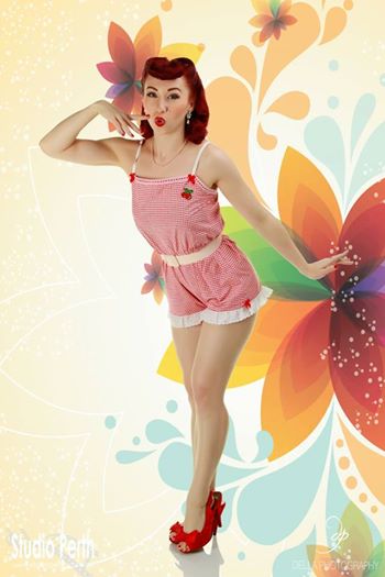 Yours truly in my playsuit! Photo by Della Photography.