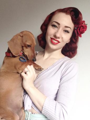 Noodle my dachshund is a bit shy, but he loves selfies too! 