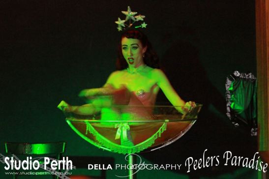 Yours truly spinning in my giant martini glass! 